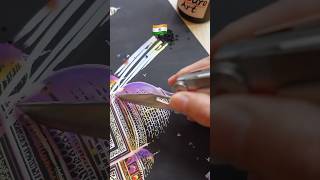 🇮🇳Taj Mahal Scratch Reveal What’s Hidden🌈india painting art [upl. by Rosemary]