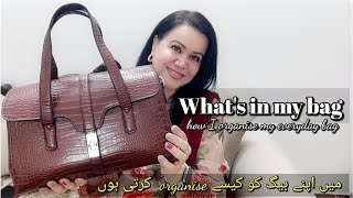 What’s in my bag 2024 ⊹ ࣪ ˖👜  My everyday bag tour  daily essentials  my makeup bag products [upl. by Denver551]