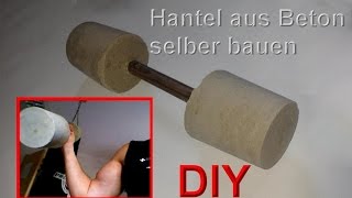 Hanteln selber bauen – Kurzhanteln selbst machen – DIY Hantel basteln  Beton Gewichte gießen [upl. by Inahet]