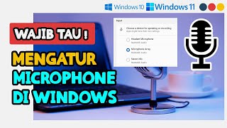 CARA MENGATUR MICROPHONE YANG AKAN DIPAKAI DI WINDOWS 11 amp WINDOWS 10 UNTUK GAME DISCORD ZOOM DSB [upl. by Laehcar638]