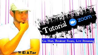 Begini cara membuat CoHost Breakout Room dan Live Streaming di Zoom [upl. by Anelegna]