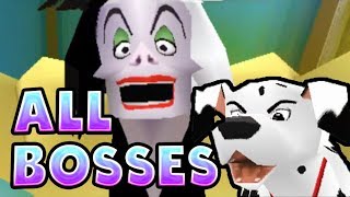 Disneys 102 Dalmatians Puppies to the Rescue All Bosses  Boss Fights PS1 [upl. by Yusuk970]