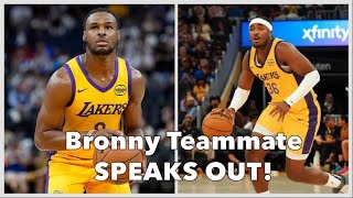 Bronny James Jr teammate SPEAKS OUT about Lakers Summer League Former NBA player calls out Haters [upl. by Loos]