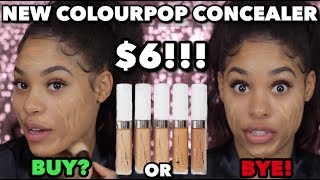 TRYING NEW COLOURPOP CONCEALERS  FIRST IMPRESSIONS amp REVIEW [upl. by Madelena]