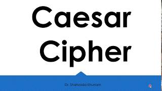 Caesar Cipher  Monoalphabetic  How its works [upl. by Atir]