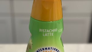 International Delight Pistachio Latte Creamer Review [upl. by Phi]