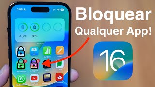 iOS 16  Como Bloquear Qualquer App Individualmente Com Senha [upl. by Nolahp]