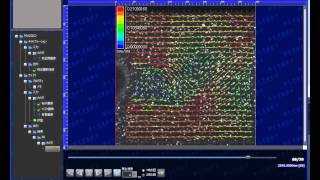 【DITECT PIV software】 quotFlownizerquot for fluid analysis Flow lines contours vectors [upl. by Anel]