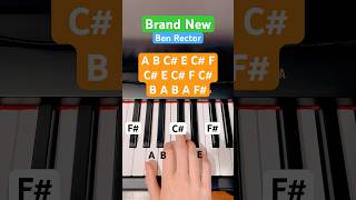 Brand New  Ben Rector  Piano Tutorial 🎹 benrector shorts piano brandnew [upl. by Hime]