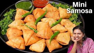 तीख़ा चटपटा मिनी समोसा  Spicy Mini Samosa Recipe  Samosa Recipe  Punjabi Samosa  Kabitaskitchen [upl. by Cavil669]