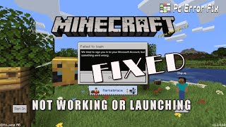 FIX Minecraft Not Working or Launching  Working Tutorial  PC Error Fix [upl. by Lindahl]