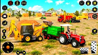 Real Construction Simulator  Tractor And JCB Games 3D 🚧 Game [upl. by Notfilc]