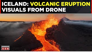 World News Iceland Volcanic Eruption Visuals From Drone  Natural Calamity  World Top News [upl. by Ikiv234]