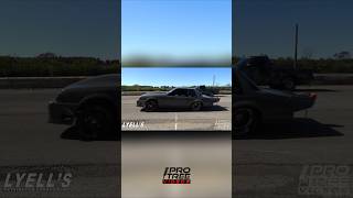 Good race between a twin turbo LS Foxbody and a LS twin turbo S10 at quotNo Way Outquot noprepracing [upl. by Diarmit993]