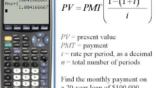 Calculating Payments for Present Value  TI8384 14136 [upl. by Ellennad667]