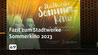 STUDIO 47 live  FAZIT ZUM STADTWERKE SOMMERKINO 2023 [upl. by Nylaehs]