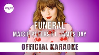 Maisie Peters  Funeral ft James Bay Official Karaoke Instrumental  SongJam [upl. by Lentha610]