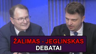 Giedrimas Jeglinskas ir Dainius Žalimas  LRT Debatai  Karalius Reaguoja [upl. by Kester551]