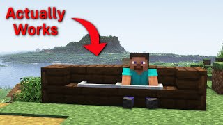 Minecraft How To Make A Working Bench  Build Tutorial [upl. by Leahcimnhoj]