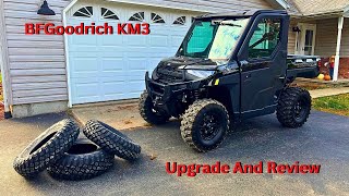 BFGoodrich KM3 Tire Upgrade And Review 2025 Polaris Ranger XP1000 Northstar Premium [upl. by Tu]