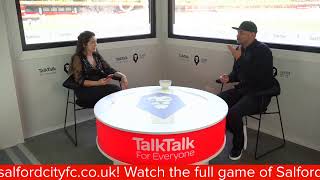 HALFTIME MATCHDAY LIVE  TalkTalk Studio  Exeter City H  WeAreSalford [upl. by Eelarbed]