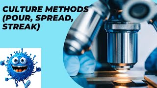 culture methodspour plate streakspread methods difference between pour plate and spread plate [upl. by Teews]