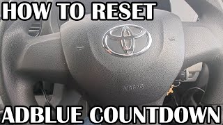 HOW TO RESET ADBLUE COUNTDOWN TIMER ON TOYOTA PROACE  CITROEN DISPATCH USING LAUNCH X431 [upl. by Gnut]