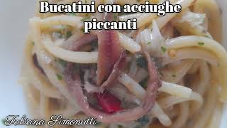 Bucatini con acciughe piccanti 🍝​🌶️​ [upl. by Babette]