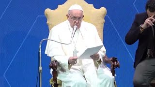 Papa Francesco quotInvestire in anticoncezionali ed armi e contro la vitaquot [upl. by Leaffar106]