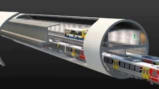 Video tour of the Brisbane Underground Bus and Train project [upl. by Mamoun]