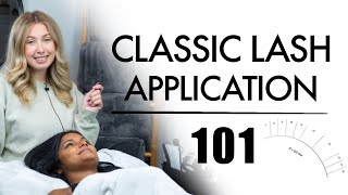 LASH EXTENSIONS 101  Classic Lash Application Tutorial  Lost Artistry [upl. by Adnilg]