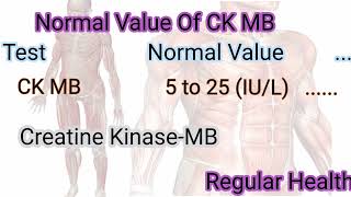 Muscular Marker musle Marker CPKCK MBLDH [upl. by Nahshon]