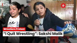 Sakshi Malik Announces Retirement from Wrestling After Sanjay Singhs WFI Presidency Win [upl. by Ahtrim]