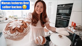 Brot backen für meine Familie 🥰 Homemade Sauerteigbrot Rezept Sourdough selber machen Mamiseelen [upl. by Kruger51]