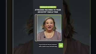 Attaching Records to Your Family Tree  Shorts  Ancestry® [upl. by Marylin]