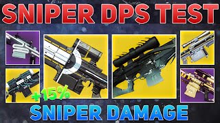 The BEST Sniper DPS for Season 23 Sniper Damage Testing  Destiny 2 Season of the Wish [upl. by Morie]