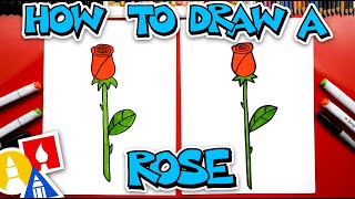 How To Draw A Rose [upl. by Ynelram]