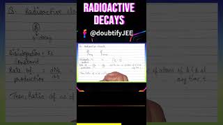 Two radioactive elements A and B undergo alpha and beta decay respectively The Doubtify JEE [upl. by Luise963]