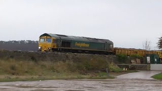 66565 6Y54 Carlisle Yard  Whitehaven Engineers Sun 17th November 2024 [upl. by Grega]