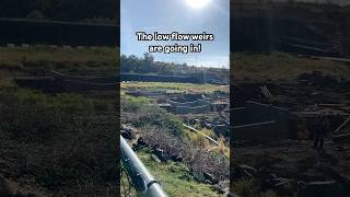 Progress on the low flow weirs at Mill Creek fishpassage millcreek wallawalla [upl. by Nnyleuqaj75]