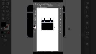 How to make a simple calendar icon design  Adobe illustrator CC calendar icon short [upl. by Eelarac]