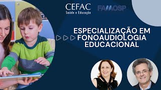 APRESENTAÇÃO  ESPECIALIZAÇÃO EM FONOAUDIOLOGIA EDUCACIONAL  DRA SIMONE CAPELLINI E DRJAIME ZORZI [upl. by Laeria]