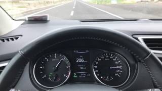 Nissan Qashqai 16 dci CVT Top Speed [upl. by Nawiat]