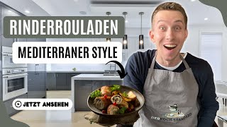 Zarte Rinderrouladen im Backofen zubereitet  Mediterraner Style mit Parmesan und Pesto  😍 [upl. by Yajnas]