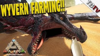 How To Get WYVERN MILK And TALONS  Ark Scorched Earth S1E10 WYVERN FARMING [upl. by Arahs]