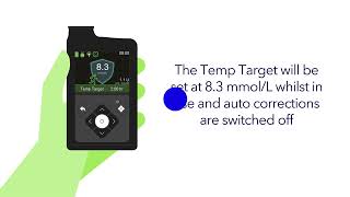 MiniMed™ 780G  Using Temp Target with the SmartGuard™ feature [upl. by Quinta372]