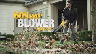 DeWalt’s 60V MAX Cordless Brushless Electric Blower DCBL772 [upl. by Lilaj]