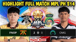 OMG VS FNOP HIGHLIGHTS FULL MATCH MPL PH S14  Fnatic ONIC PH vs Omega Esports [upl. by Nyrem]