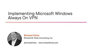 Implementing Microsoft Windows Always On VPN Course Preview [upl. by Larimor]