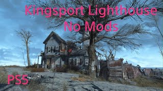 Kingsport Lighthouse Settlement Tour PS5 no mods Fallout 4 [upl. by Ennove]